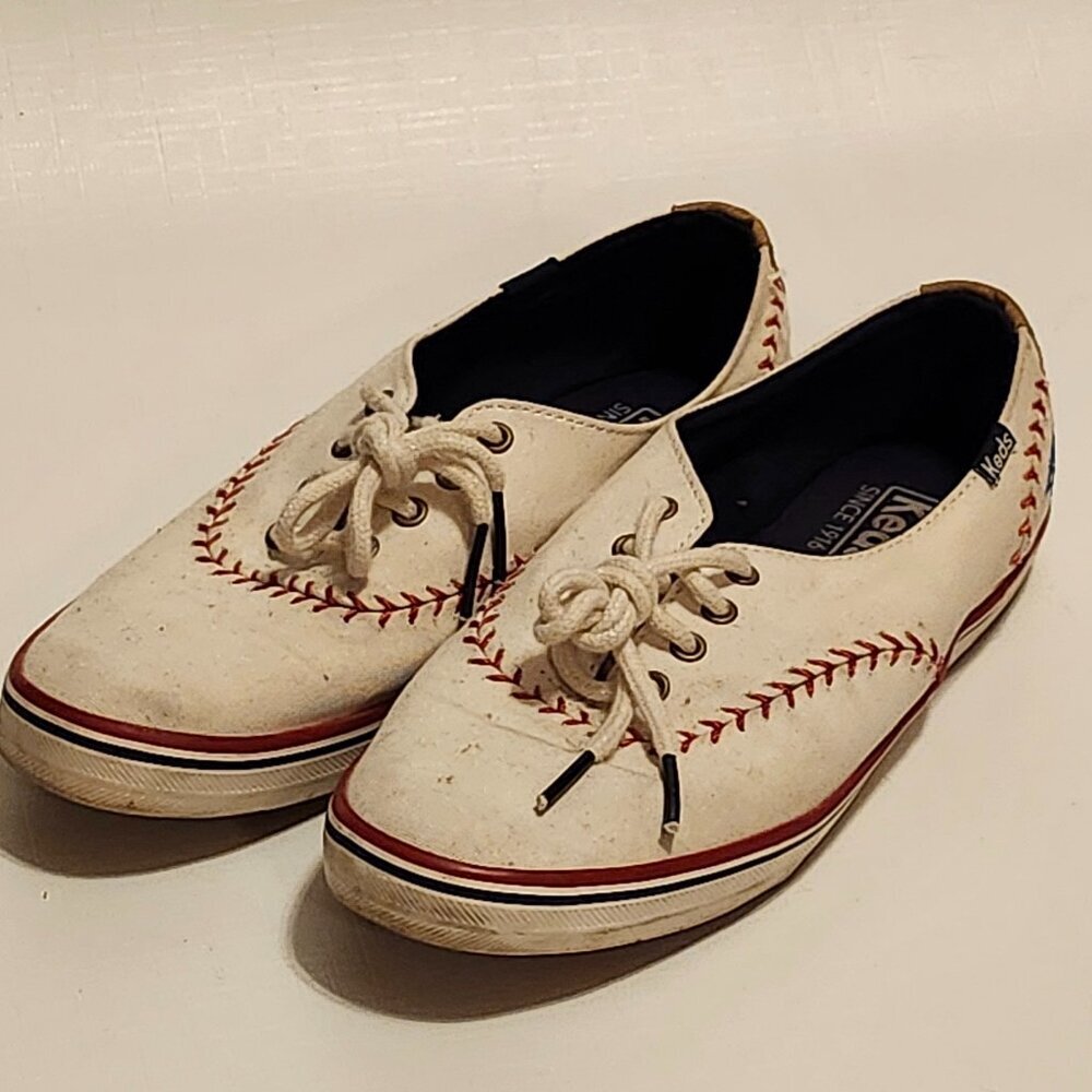 FUN RARE MLB Keds Toronto Blue Jays Women's Size 6 Kickstart Pennant Sneaker